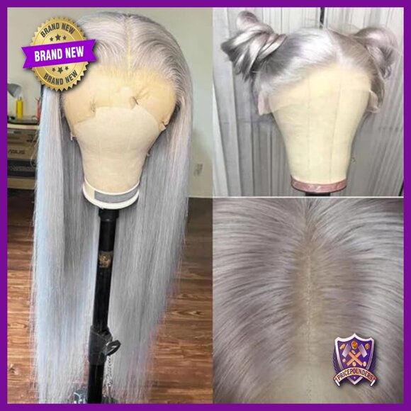 26 Inch Human Hair Lace Front Wig 180% Density Glueless Pre Plucked main image 6